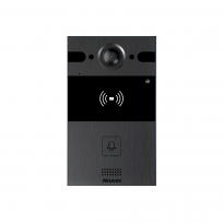 R25AF - IP Door Intercom Unit with 1 Call Button (Fisheye Camera & RFID Card reader), incl. Flush Mount Backbox